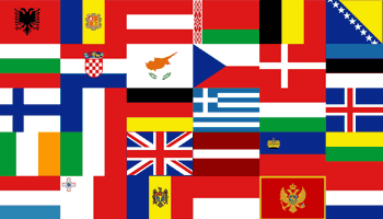 Europas flaggor educational game